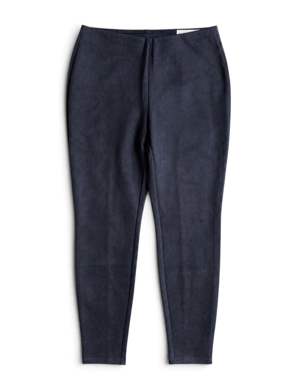 Chico’s Vegan Suede Leggings Stretch Pull On Pants Gray Size 1 (US 8)